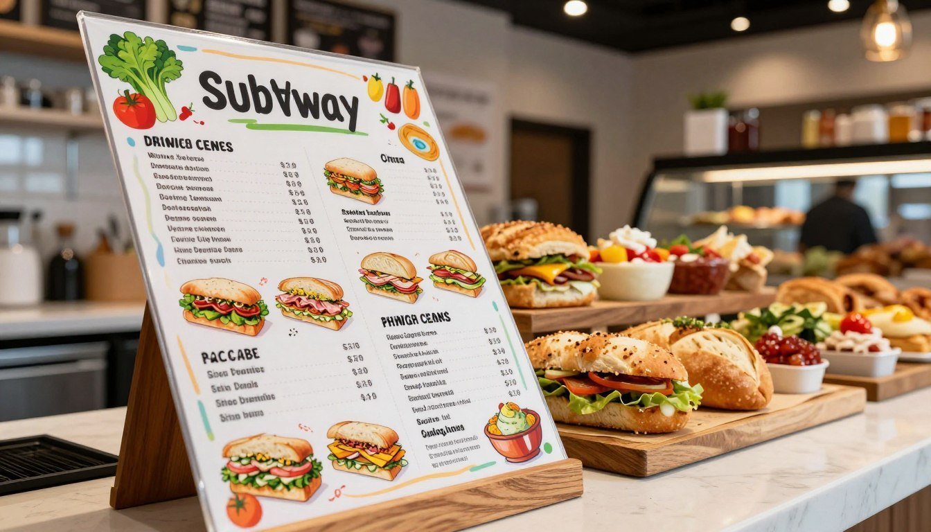 subway menu