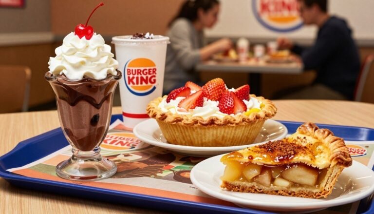 Burger King Dessert Menu