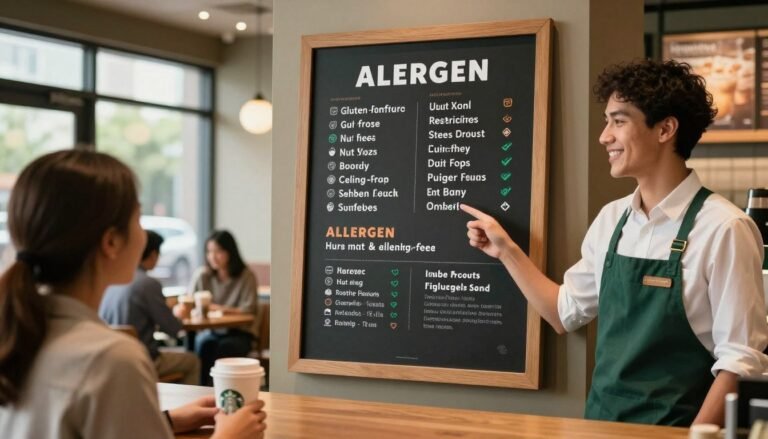 starbucks allergen menu